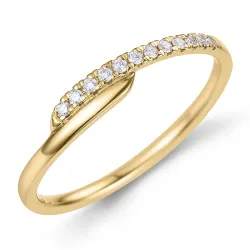 Diamant Ring in 9 Karat Gold 0,08 ct - Simple Diamonds