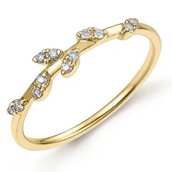 Diamant Ring in 9 Karat Gold 0,10 ct - Simple Diamonds