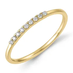 Diamant Ring in 9 Karat Gold 0,07 ct - Simple Diamonds