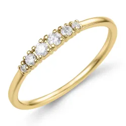 Diamant Ring in 9 Karat Gold 0,16 ct - Simple Diamonds