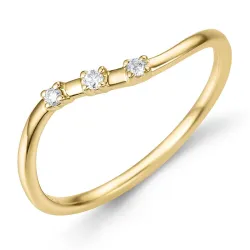 Diamant Ring in 9 Karat Gold 0,05 ct - Simple Diamonds