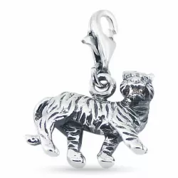 Elegant Tiger Charm Anhänger aus Silber 