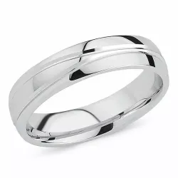 Herrenring aus rhodiniertem Silber