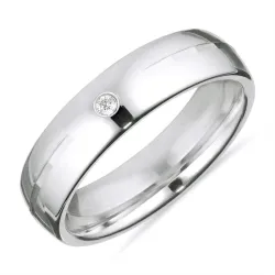 Ring aus rhodiniertem Silber