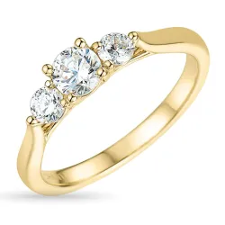 Zirkon Ring aus 9 Karat Gold