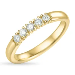 Zirkon Ring aus 9 Karat Gold