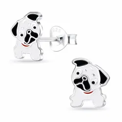 Hunde Kinderohrringe in Silber - Little Ones