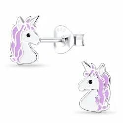 Einhorn Kinderohrringe in Silber - Little Ones