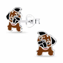 Hunde Kinderohrringe in Silber - Little Ones