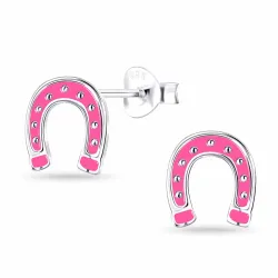 Hufeisen Kinderohrringe in Silber - Little Ones