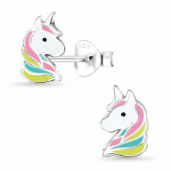 Einhorn Kinderohrringe in Silber - Little Ones