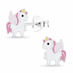 Einhorn Kinderohrringe in Silber - Little Ones