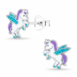 Einhorn Kinderohrringe in Silber - Little Ones