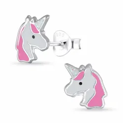 Einhorn Kinderohrringe in Silber - Little Ones