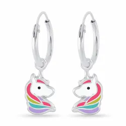 12 mm Einhorn Kinderohrringe in Silber - Little Ones