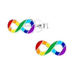 infinity Kinderohrringe in Silber - Little Ones