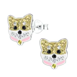 Hunde Kinderohrringe in Silber - Little Ones