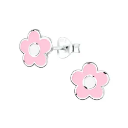 Blumen Kinderohrringe in Silber - Little Ones