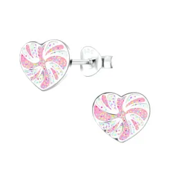 Herz Kinderohrringe in Silber - Little Ones