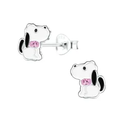 Hunde Kinderohrringe in Silber - Little Ones