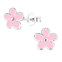 Blumen Kinderohrringe in Silber - Little Ones