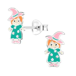 Hexen Kinderohrringe in Silber - Little Ones