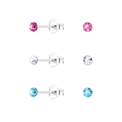 mehrfarbigem Ohrstecker in Silber - Little Ones