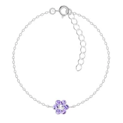 Blumen Kinderarmband aus Silber - Little Ones