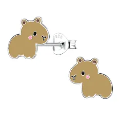 Wasserschwein Ohrringe in Silber - Little Ones