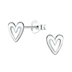 Herz Ohrringe in Silber - Little Ones