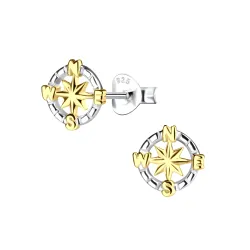 Kinderohrringe in Silber mit vergoldetem Silber - Little Ones