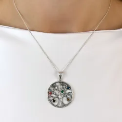 Lebensbaum Anhänger aus Silber
