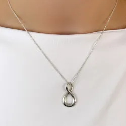 Unendlichkeits Anhänger aus Silber