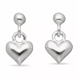 Herzen Ohrringe in Silber - Amoré