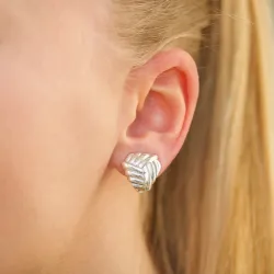 Knoten Ohrclips in Silber