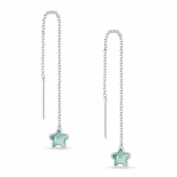 lange ketten ohrringe in Silber