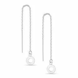 lange ketten ohrringe in Silber