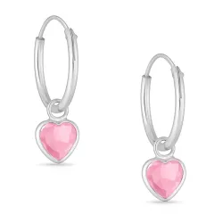 Herz Kreole in Silber