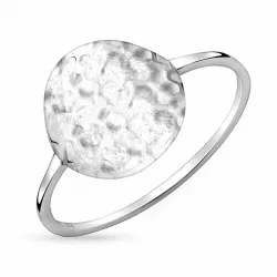 runder Ring aus Silber