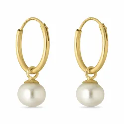 Perle Kreole in vergoldetem Silber