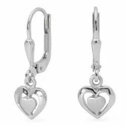 Herz Ohrringe in Silber
