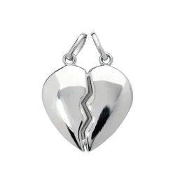teilbarer Herzanhänger Anhänger aus Silber