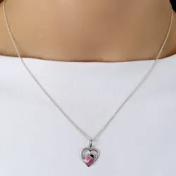 Herz Marienkäfer Anhänger aus Silber - Little Ones