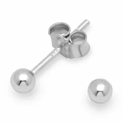 3 mm Kugel Ohrstecker in Silber