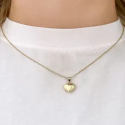 13 x 18 mm Herz Anhänger aus 9 Karat Gold - Amoré