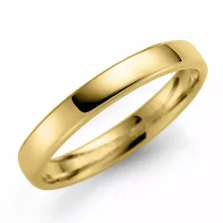 glatt  3 mm Trauring aus 14 Karat Gold