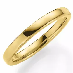 eng 3 mm Trauring aus 14 Karat Gold