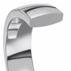 4 mm Diamant trauringe aus 9 Karat Weißgold - set