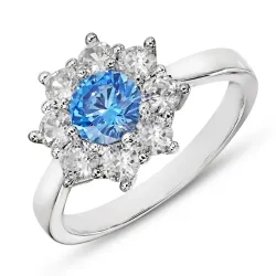 Blumen Ring aus Silber