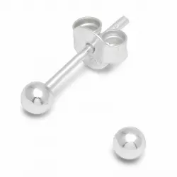 3 mm Kugel Ohrringe in Silber